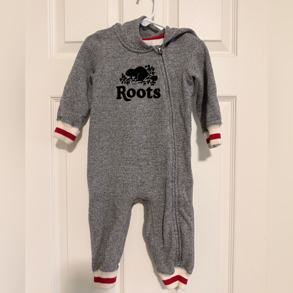 Roots Charcoal Gray Kids Footie
